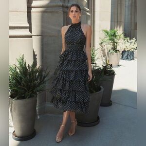 MAC DUGGAL
Layered Polka Dot Cocktail Dress